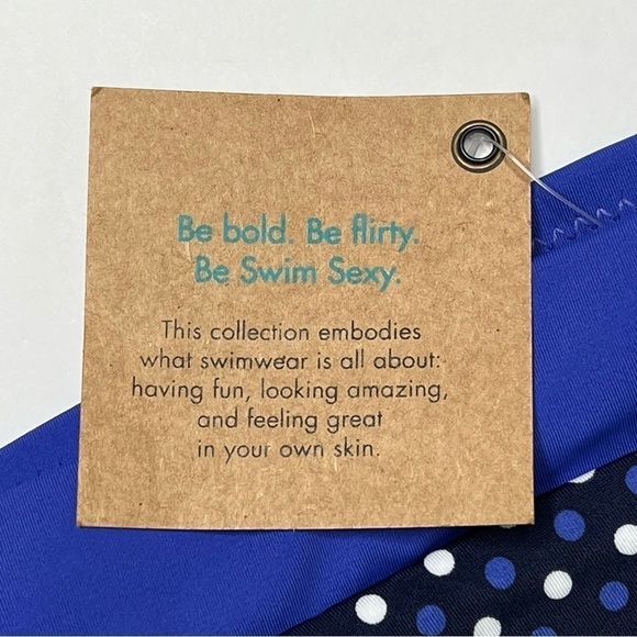 NWT SWIMSUITS FOR ALL Swim Sexy Bottoms Blue White Black Plus Size 22 - Picture 6 of 13